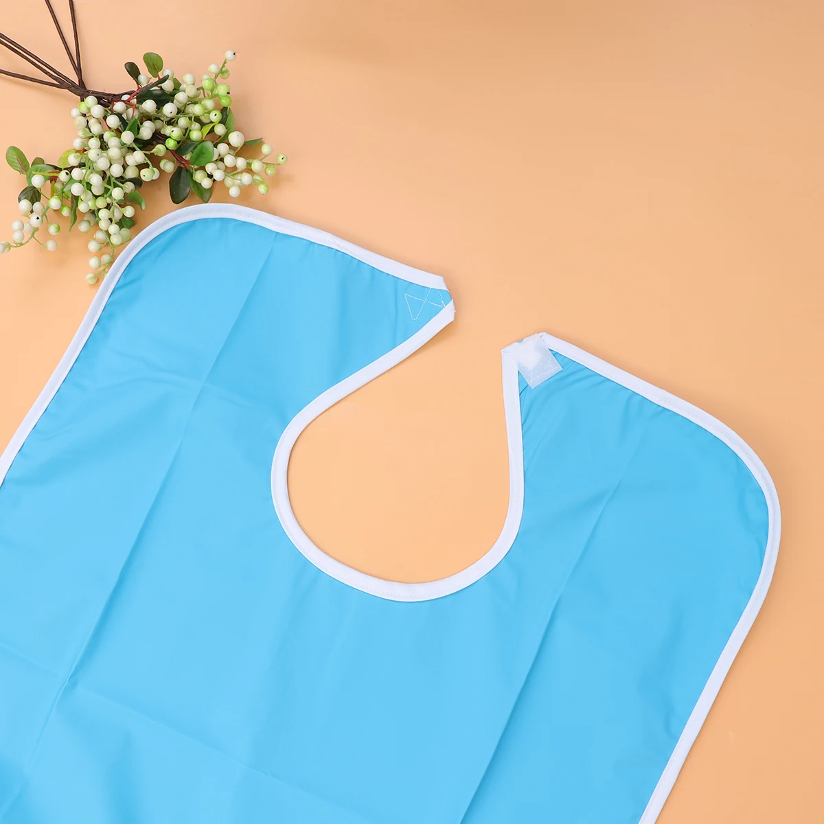 

Waterproof Bib Mealtime Large Size Washable Cotton Soft Aid Apron For Adult Backing Stain Free Ideal Convalescents