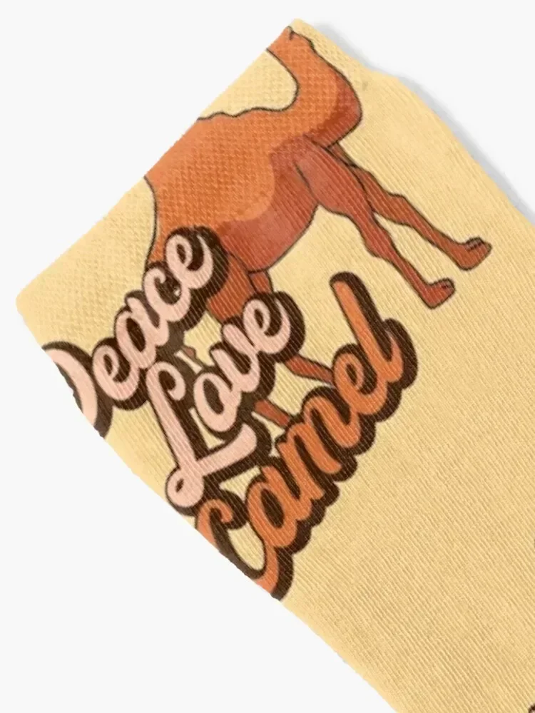 Peace Love Camel. Socks Stockings happy Socks For Men Women's