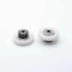 Double Plastic Gear 0.5/0.6M 16/41T 3mm Helical Gear DIY Model 16 Teeth 41 Teeth
