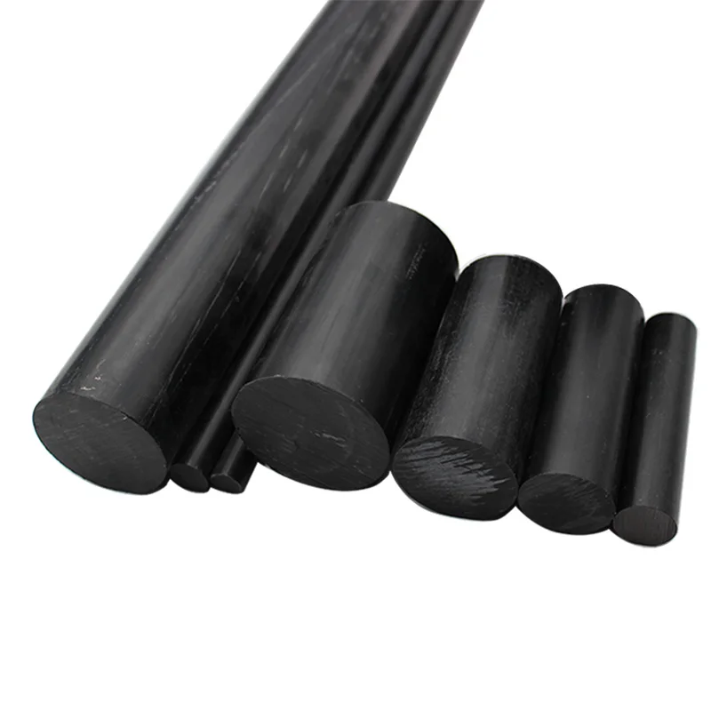 Black ABS Rod Machinable Plastic Round Bar Stock 6mm 8mm 10mm 12mm 15mm 20mm 25mm 30mm 35mm 40mm 45mm 50mm 60mm 65mm