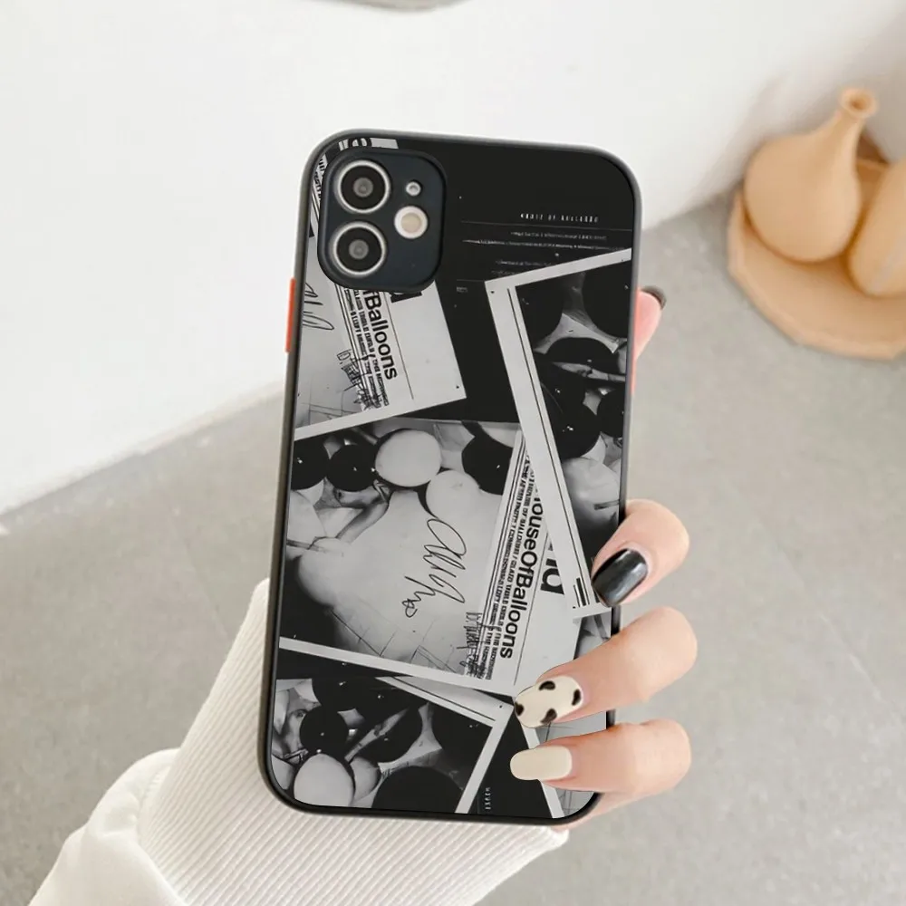 The Weeknd House Of Balloons Phone Case for iPhone 14 11 12 13 Mini Pro Max 8 7 Plus X XR XS MAX Translucent Matte Cover