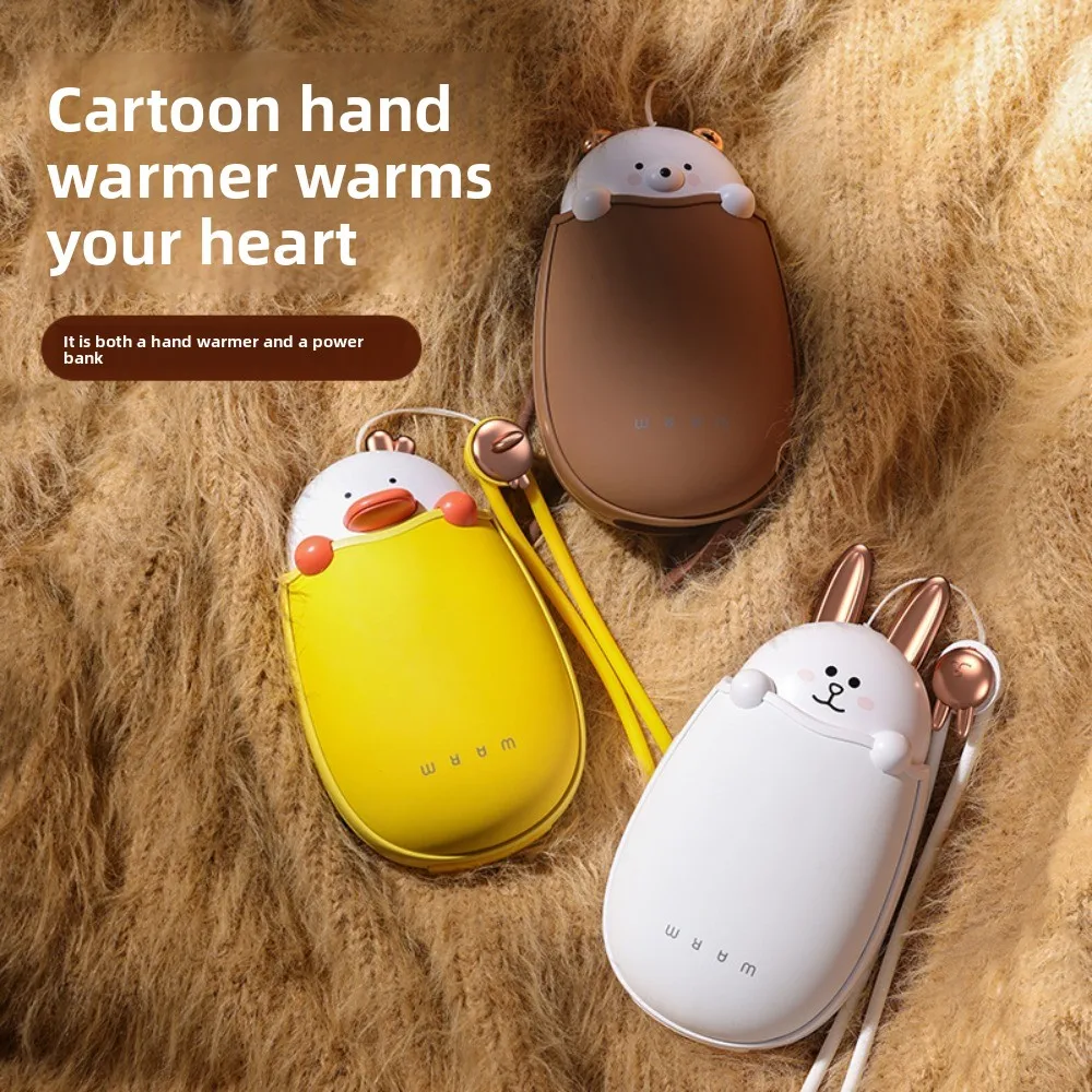 

Новинка 2025 года, WS, новинка 2 в 1, мультяшная грелка для рук, внешний аккумулятор, зарядка через USB, портативный карман, размер 3 s, быстрый нагрев, милый зимний подарок