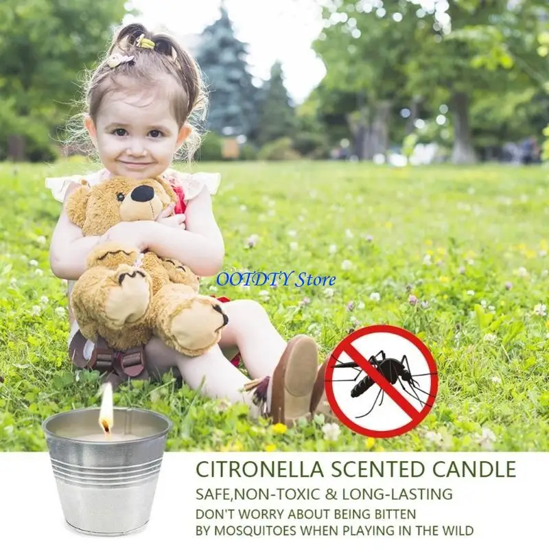Picture 4: 367A 2pcs Citronellas Set Natural Soys Scented Wax for Camping