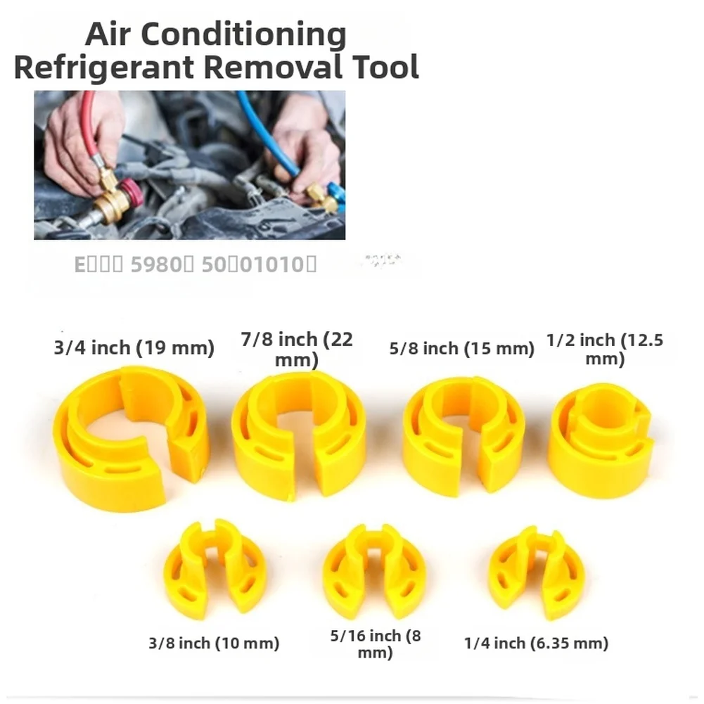 1set Auto AC Agente di Raffreddamento Linea Carburante Connettore Rapido Strumento di Disconnessione Compressore A/c Tubo Tubo Del Carburante Connettore Rapido Strumento di Rimozione