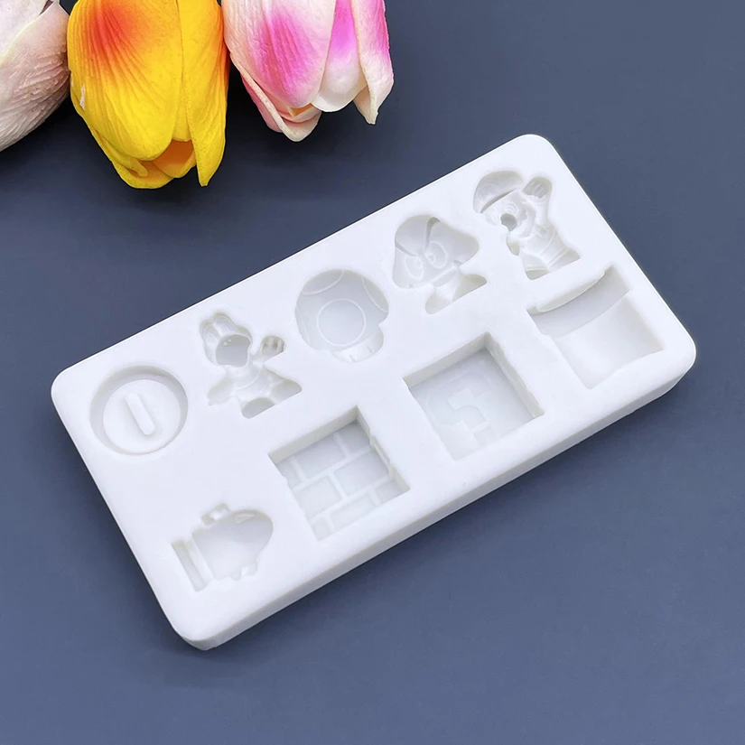 Cartoon Silicone Cake Baking Mold Sugarcraft Chocolate Cupcake Resin Tools Fondant Decorating Tools