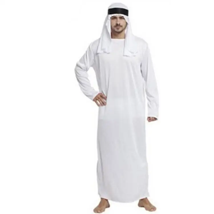 Arabische Prins Dubai Kostuum Halloween Prestatiekleding Maskerade Par Cosplay Heren Volwassen Midden-Oosten Faion