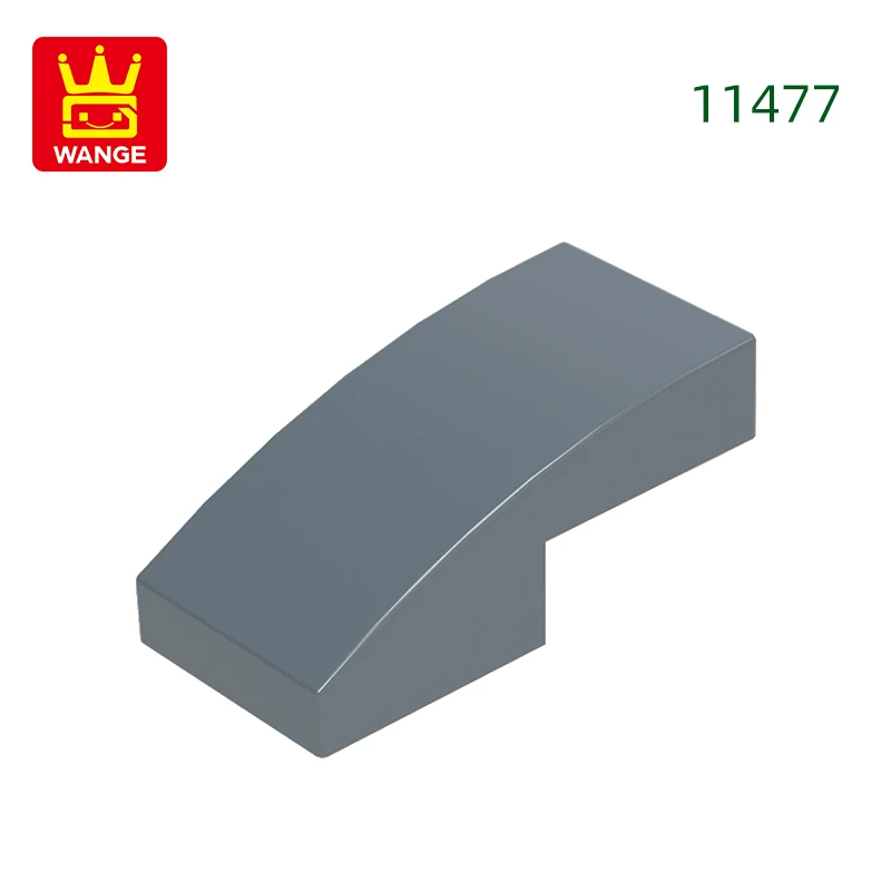 Wange 310 stks/partij 11477 Helling Gebogen 2x1x2/3 Blok Moc Kleur Accessoires Compatibel met Baksteen DIY kinderen Speelgoed Montage Onderdelen