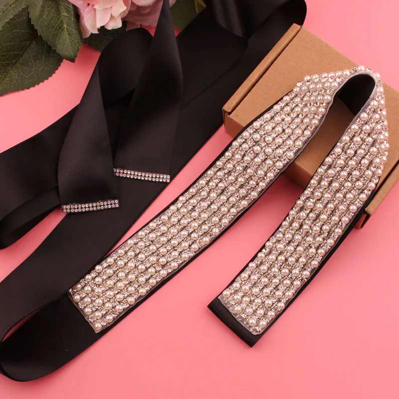 Shiny Rhinestones Wedding Dress Belt Sliver Color Crystal Bridal Belt Sash Party Woman Bride Accessories Bridesmaid Gift