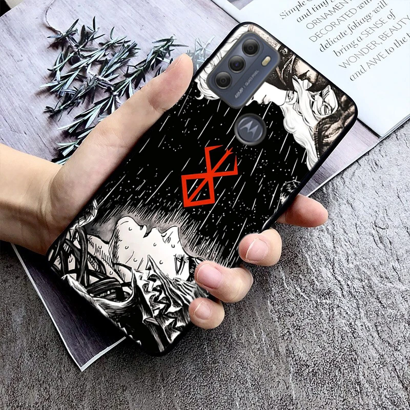 Berserk Guts Phone Case For Moto Edge 50 40 Pro Edge 40 30 Ultra Neo Fusion G Power G Stylus G Play E32 E20 E40