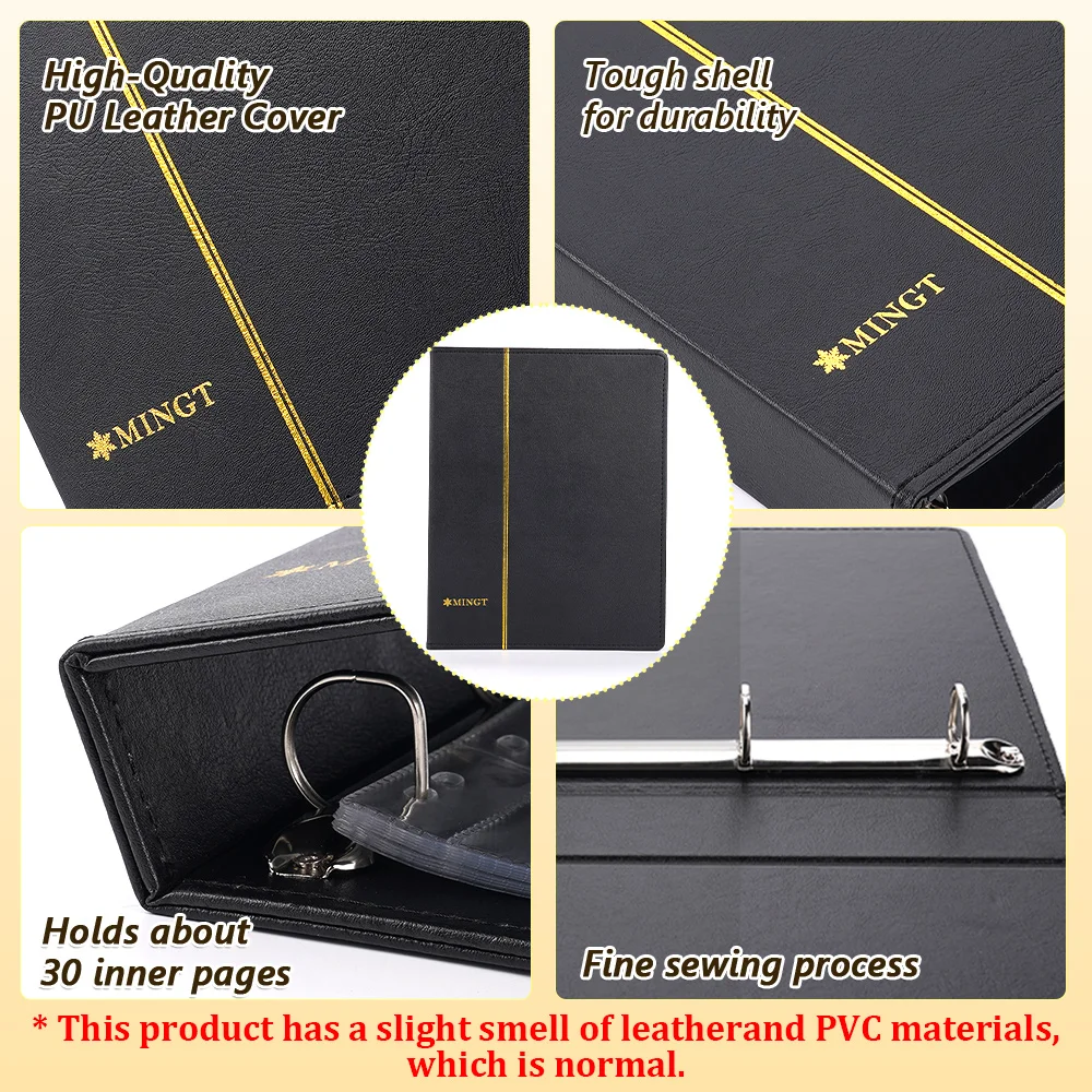 Coin Collection Album Loose-Leaf Cover Without Inner Pages Banknotes Stamps Coins Collection Cover For Storing Coins Stamps Item
