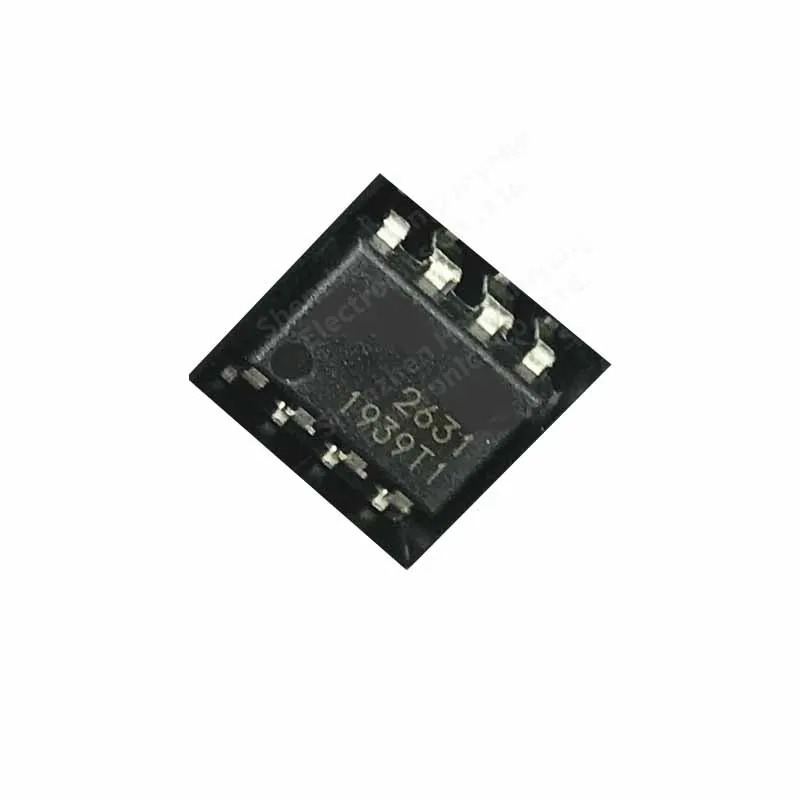 Chip Optoacoplador de alta velocidade duplo, Pacote HCPL2631M DIP-8, 5Pcs