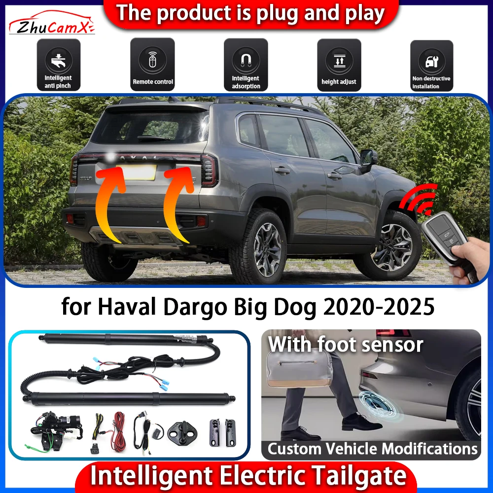 

ZhuCamX Smart Powered Tailgate System for Haval Dargo Big Dog 2020-2025 Automatic Intelligent Electric Trunk Lift Control Kit