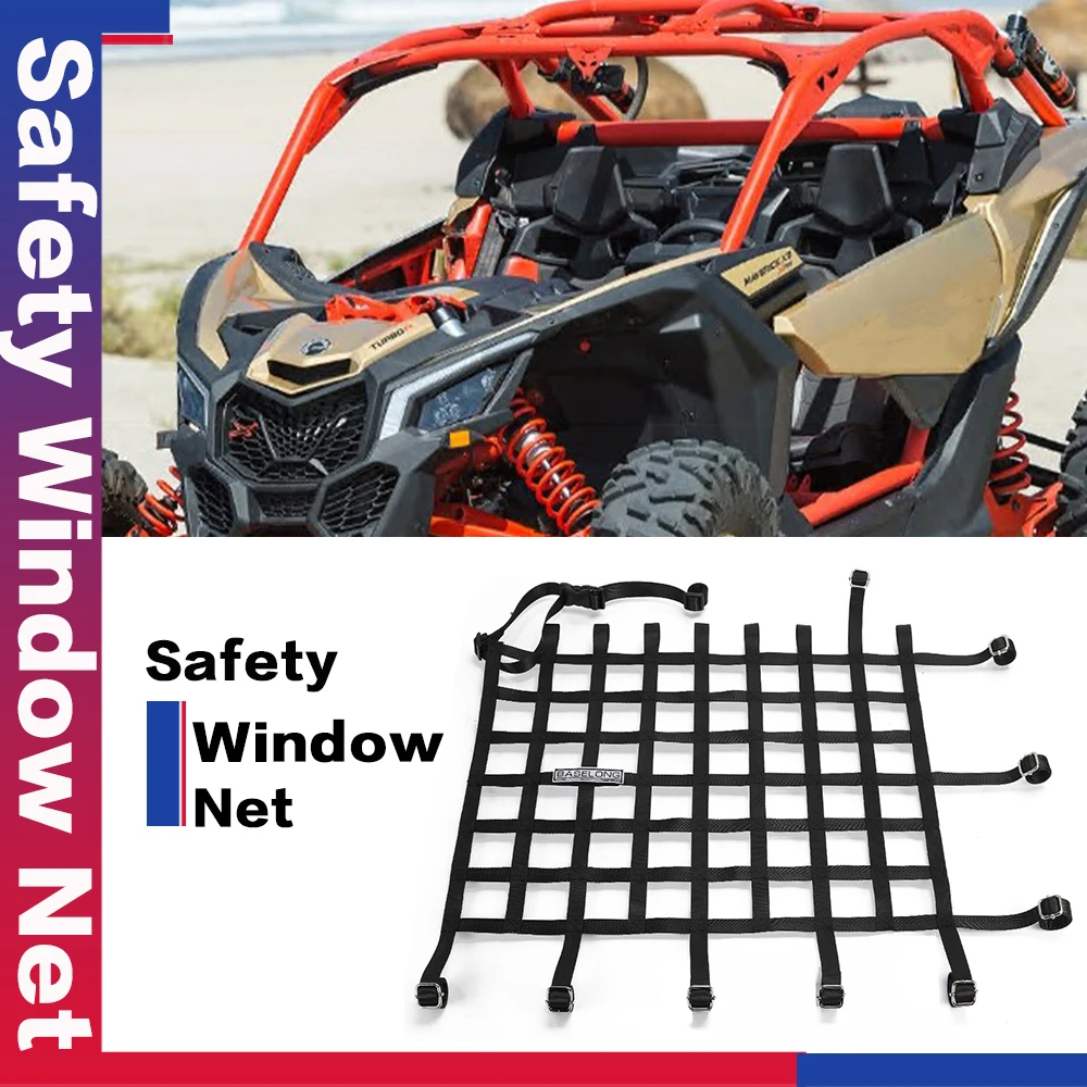 

2024 For Can Am X3 Maverick / Maverick MAX / MAX Turbo Motorcycle UTV Accessories Safety Window Nylon Network Safety Equipment