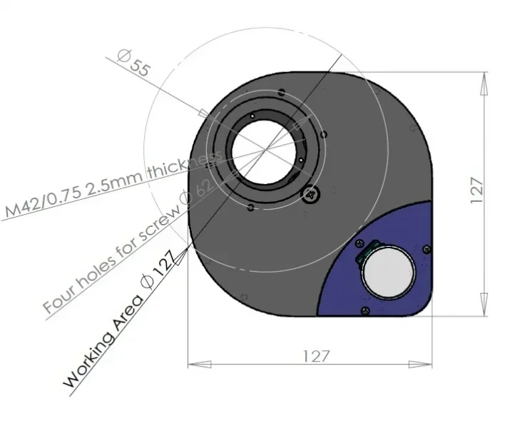 QHYCFW2-S Elektrisches Filterrad Elektrisches Teleskop-Filterrad