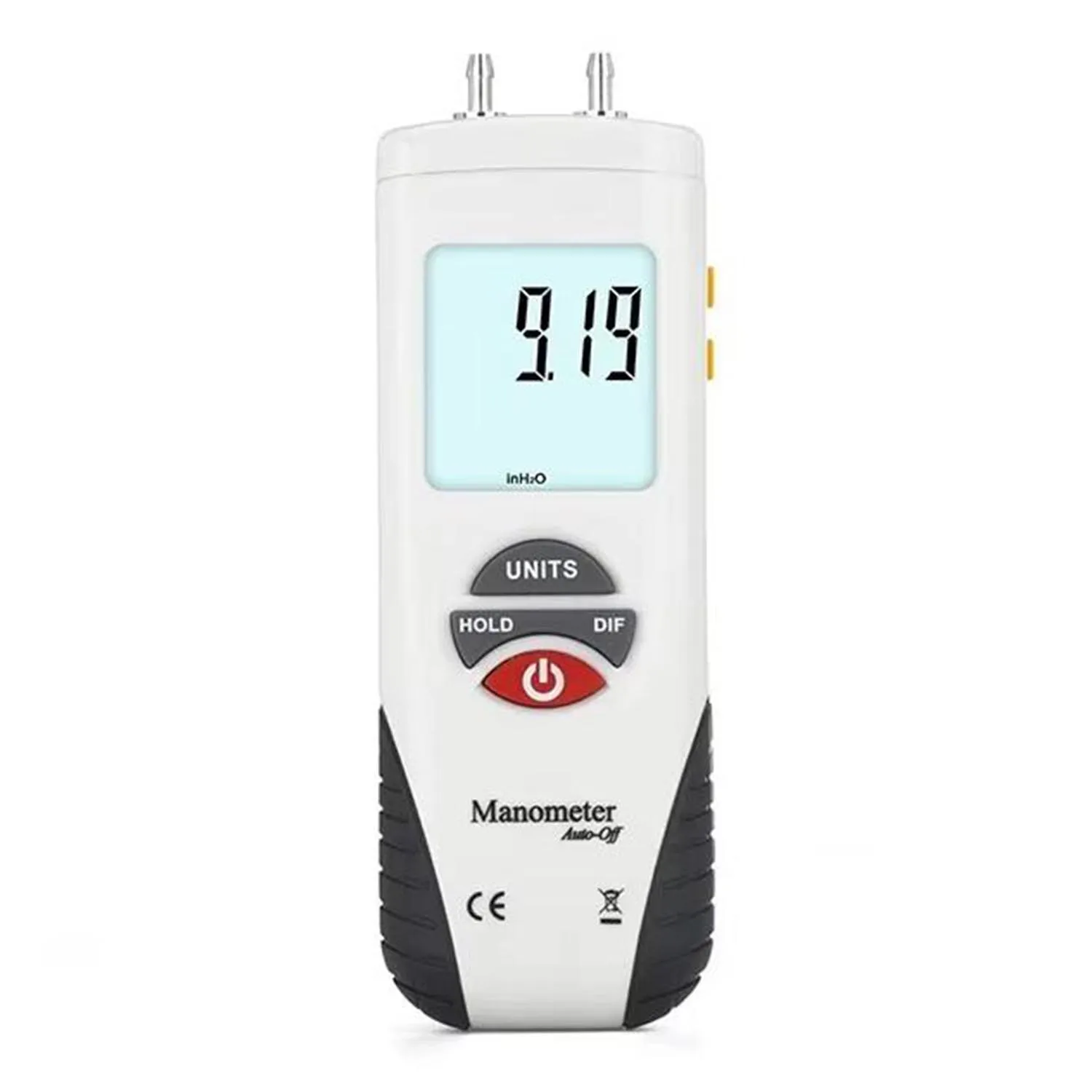 HTI HT-1890 Gas Pressure Gauge Manometer Handheld Digital Manometer Dual Port HVAC Gas Teste Meter Static Pressure Probes .