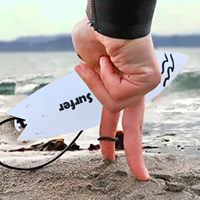Finger Surfboard Board Surf For Car Window Toy Relieve Stress The Wind Mini Toy Finger Board Mini For Kids Teens Adults