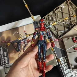 Marvel Modoking Spiderman Figures Dc Iron Spider Man Peter The Avengers Assembly Model 1/12 Anime Action Figure Gifts Toys