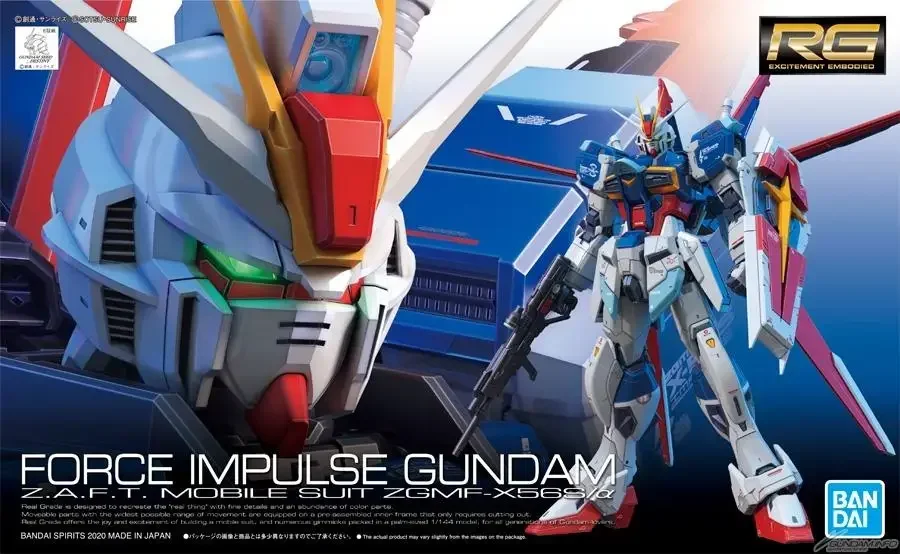 Gundam BANDAI RG 1/144 SEED FORCE IMPULSE Action Assembly Model Mech Original Product