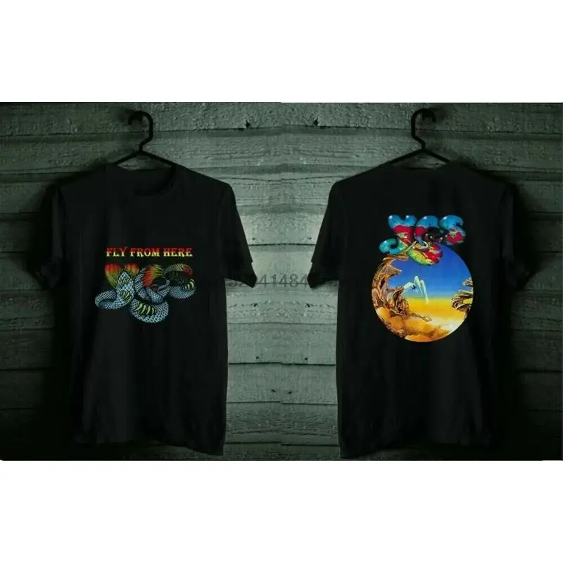Hot Vtg New Design Yes Fly From Here Rare Black T Shirt Reprint