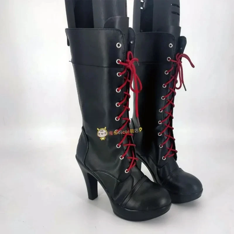 Anime Danganronpa Enoshima Junko Cosplay Shoes Cosplay Long Boots Halloween Carnival Costume Prop Cosplay Boots Made Shoes