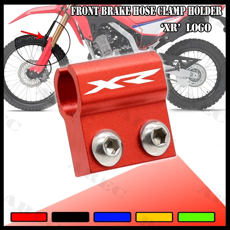 Suporte de braçadeira de mangueira de freio dianteiro para honda xr650r xr400r xr250r/l xr600r xr 125l 150l 190l 250 400 motard linhas de fixação de motocicleta