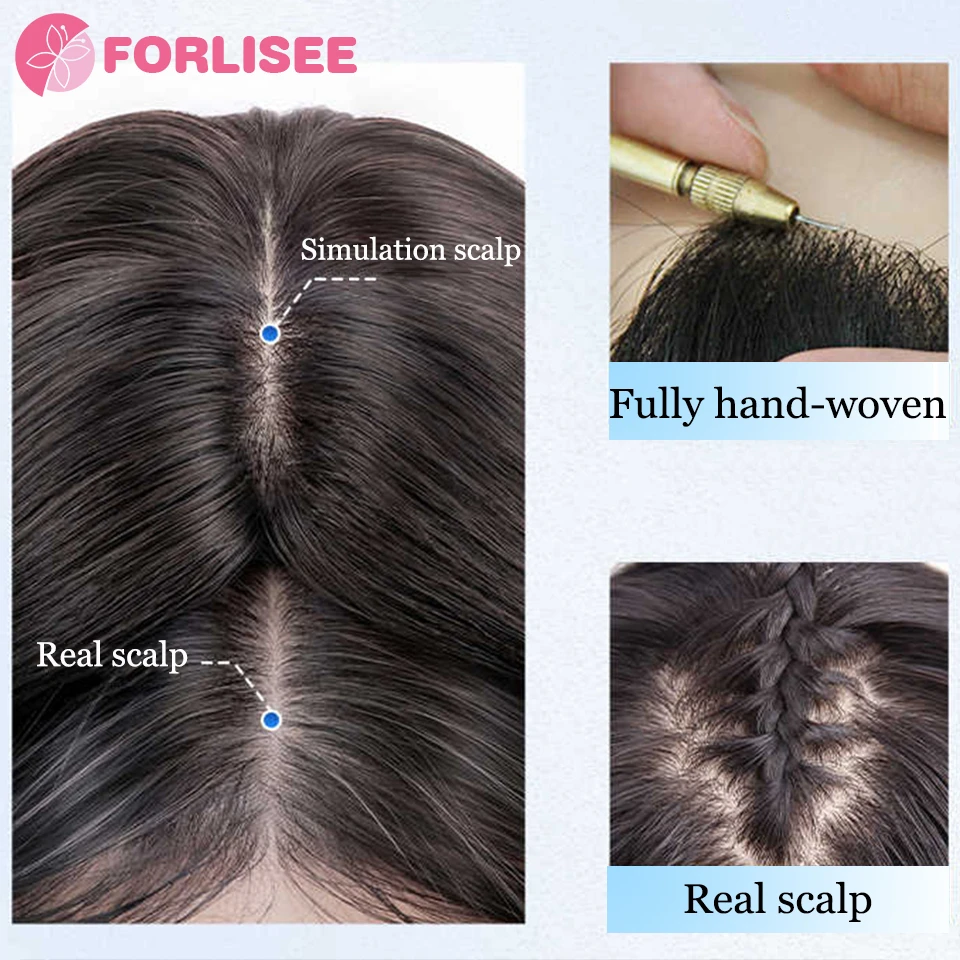 Echt Haar Vervangende Blok Pony Clip-In Pony Extensie Natuurlijke Nette Nep Franje Topper Haarstukje Onzichtbare Clourse Haarstukken