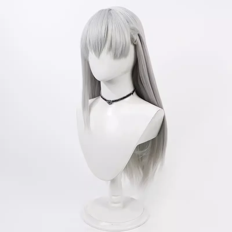 أنيمي مصير GrandOrder كاما كوس شعر مستعار تأثيري هالوين كرنفال الدعائم الطرف الشعر الاصطناعية ألياف مقاومة للحرارة + غطاء شعر مستعار #3