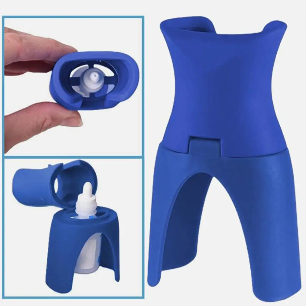 Eyedrops Holder Reusable Eye Drops Bottle Helper Eye Ointments Drops Holder Device Ergonomic Eyedrop Guide Aid Help Applicator