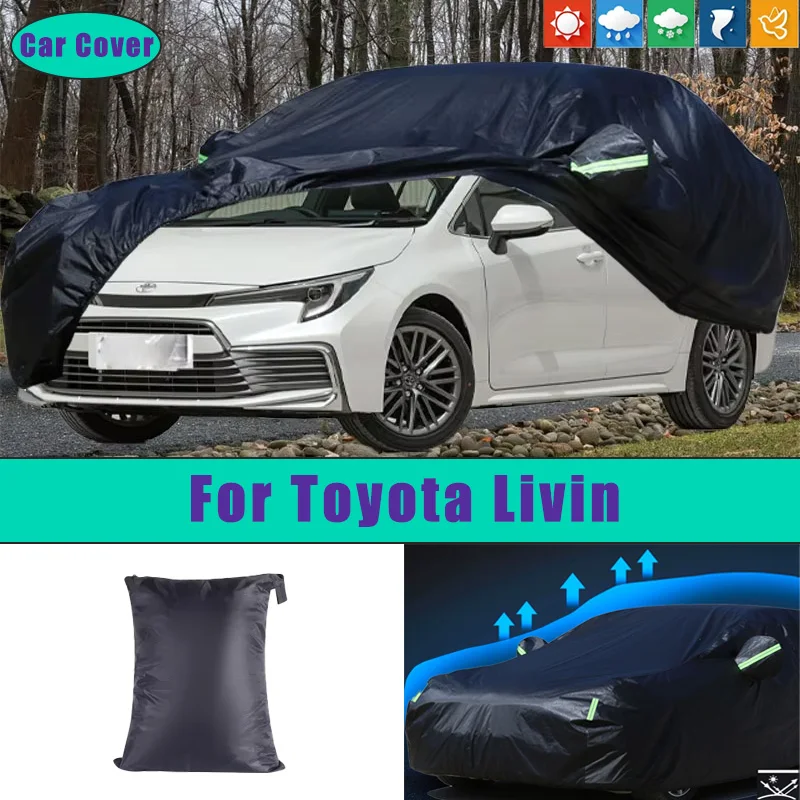 

Car Full Outer Covers Outdoor Waterproof Dustproof Sun Rain Snow Protection Exterior Car Accessories For Toyota Livin