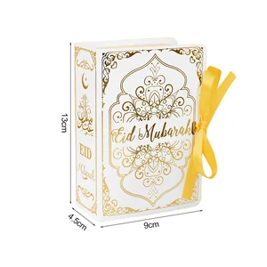 10 Buah Bentuk Buku Kotak Permen Cokelat Idul Fitri Dekorasi Ramadhan Kotak Kemasan Hadiah 2025 Perlengkapan Pesta Festival Muslim Islami 10 kotak lebaran terlaris - №