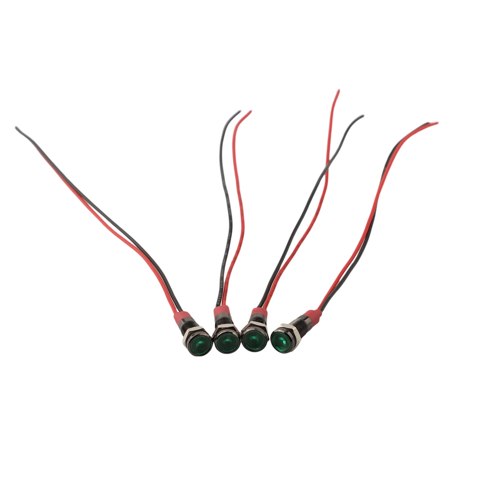 مقاوم للماء مصباح إشارة لوحة معدنية ضوء 4 قطعة 6 مللي متر مؤشر LED ضوء نطاق جهد واسع ألوان مختلفة سهلة التركيب