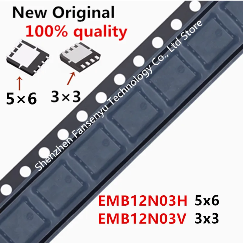 (5piece)100% New EMB12N03H EMB12N03V EMB12N03 B12N03 QFN-8 Chipset