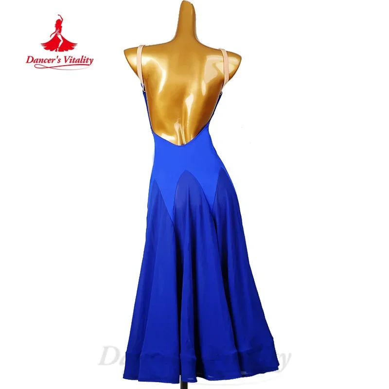 Ballroom Dancing Costume Women's Customized Sexy Backless Fishtail Dress Waltz Modern Dance Professional Competition Clothing