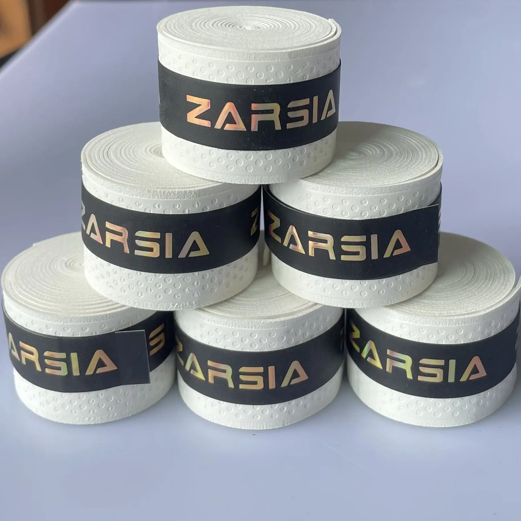 60PCS ZARSIA Embossing Point Tennis Overgrips Anti-slip Sweatbands for  for Badminton Squash Paddle Racquet