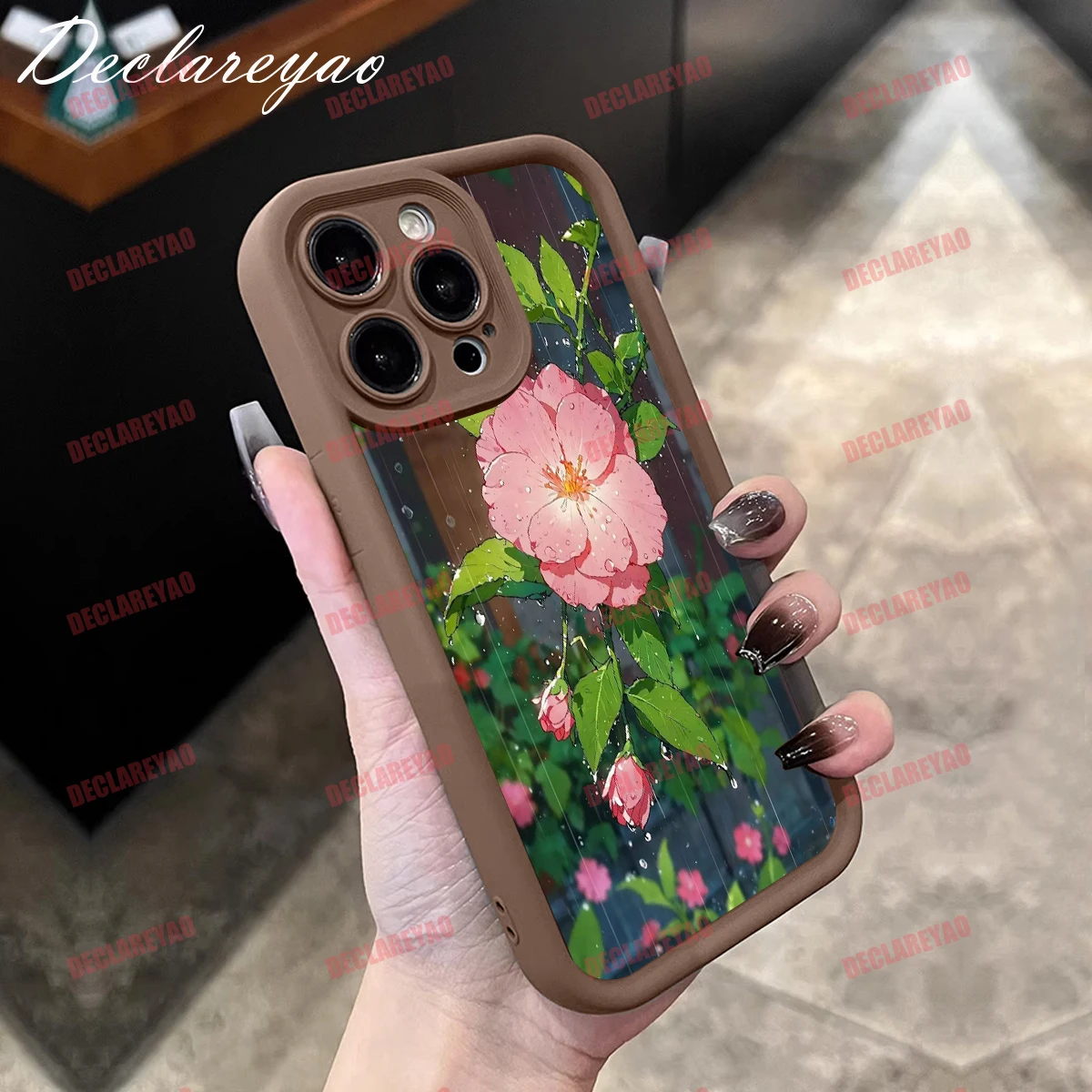 DECLAREYAO ماتي بولي يوريثان لينة خفيفة سليم حالات ل Realme 9 C65 C71 GT6 5 C75 زائد N63 Narzo 60 Q Q5 14 Pro C يغطي حافظة للصدمات