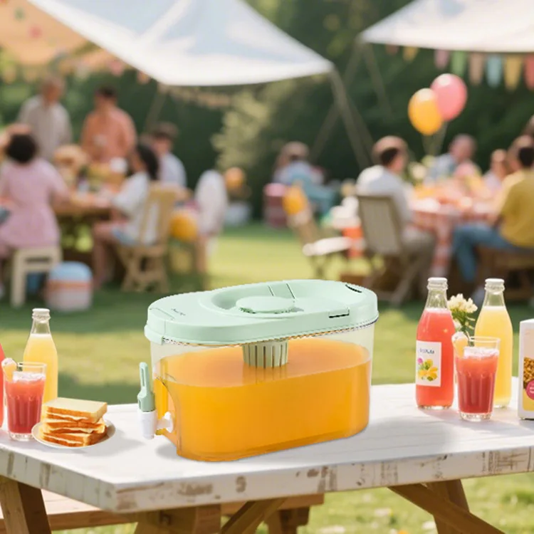 Диспенсер для воды в холодильнике большой емкости - подвесная чашка Чайник для холодной воды с краном, контейнер для модных напитков для сока/чая