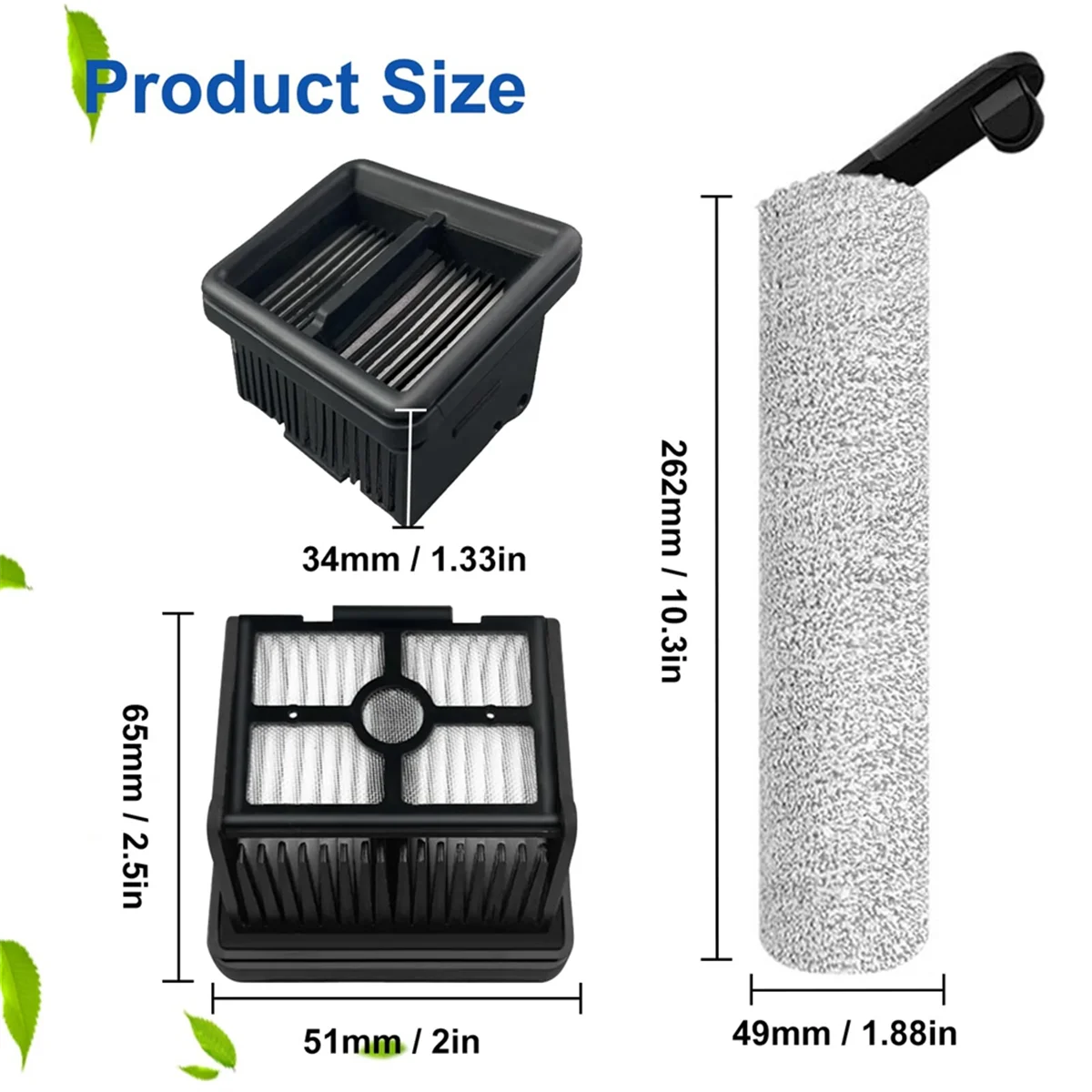 Spazzola a rullo di ricambio e filtro HEPA per Dreame H12 Pro H12 Plus M13Beta Dual Cordless Wet & Dry aspirapolvere parti