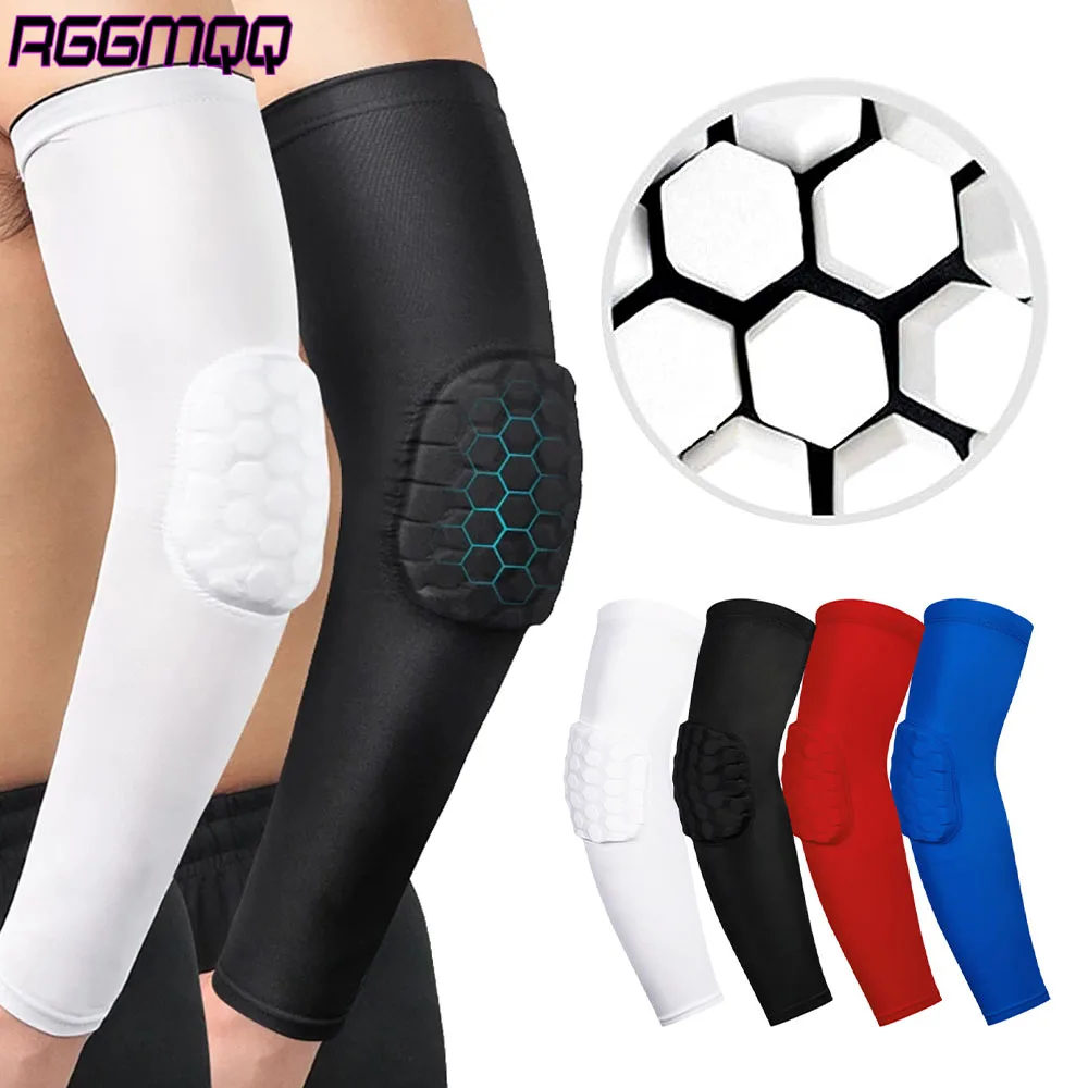 RGGMQQ 1PCS Arm Elbow Sleeves,Honeycomb Crashproof Arm Elbow Pads for Youth Adult Sports Football Basketball Volleyball Exercise