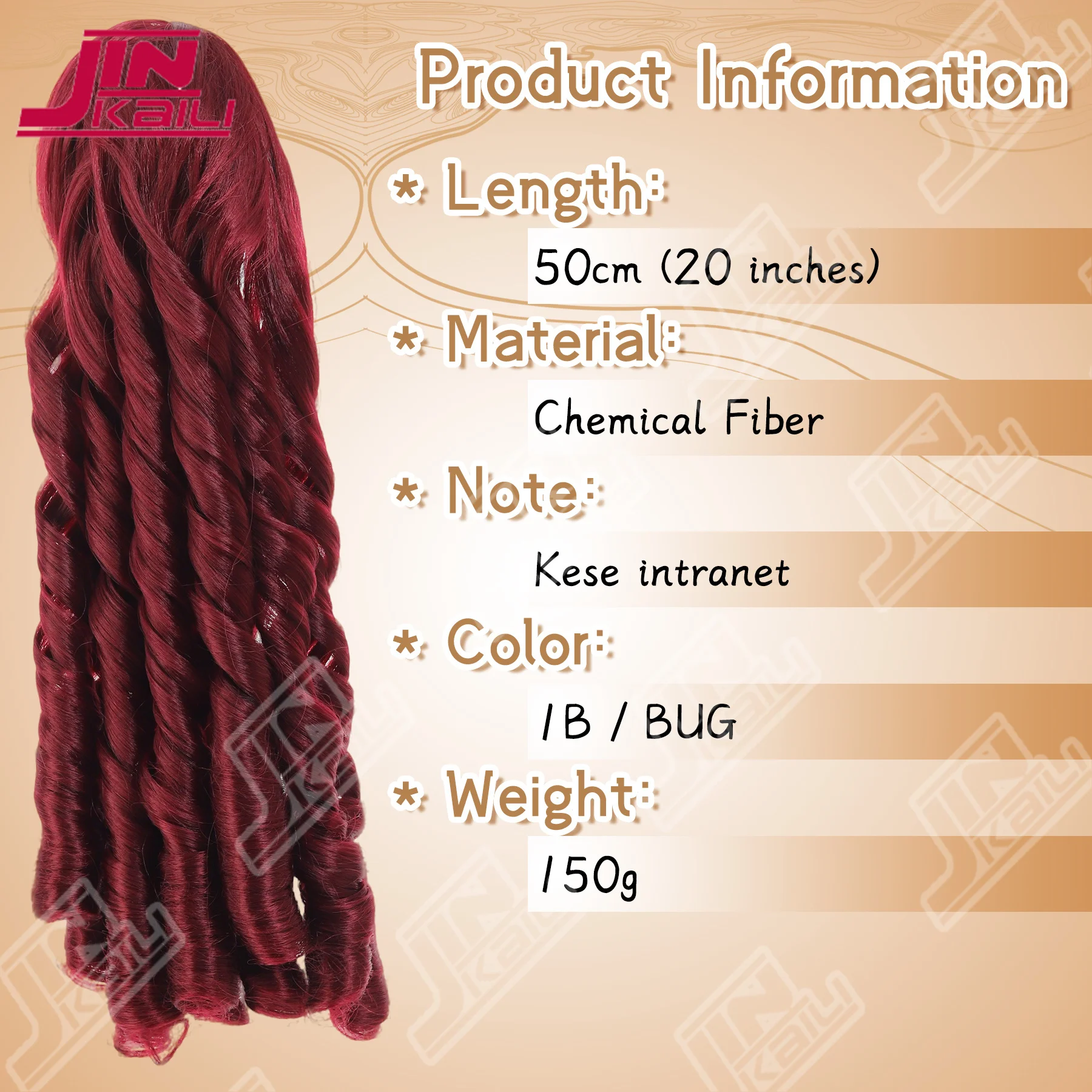 JKL 50CM LONG BLACK/RED ROMAN CURLS CURLY CLIP IN HAIR EXTENSIONS PIECES PONY TAIL SYNTHETIC HAIR DRAWSTRING PONYTAIL