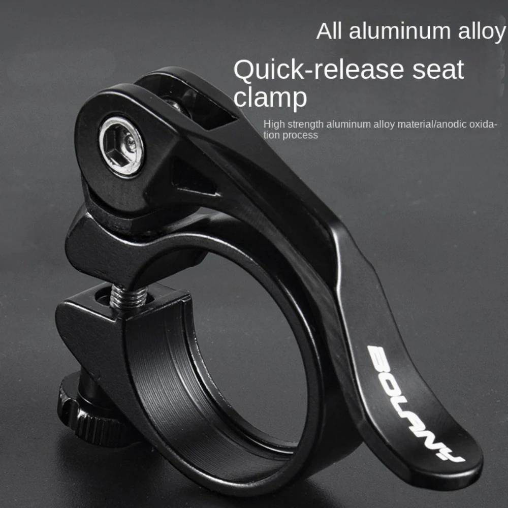 

1pc Aluminium MTB Quick Release Seatpost Clamp Wear-resistant Clamping Bike Canoe Saddle Collar Bolt Ultralight 31.8/34.9mm