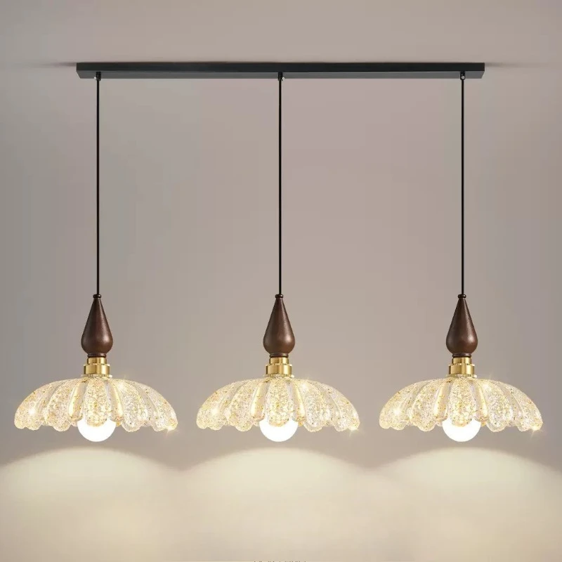 French Bauhaus Style Acrylic Pendant Lights for Restaurant Dining Table Ambiance Night Light with Starry Sky Embossed Luminaires