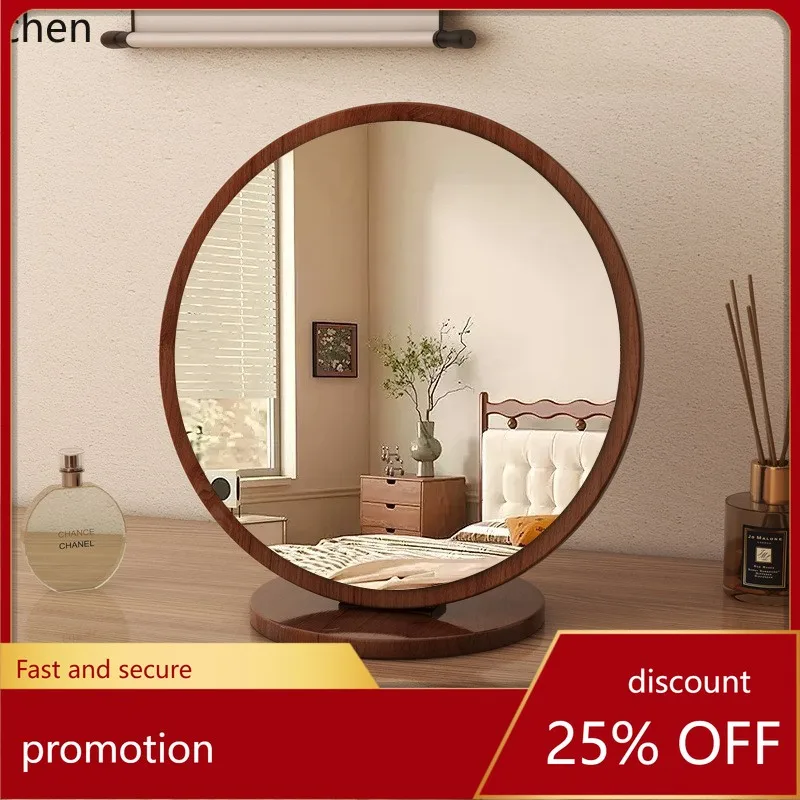 YFY  home solid wood makeup  - women's bedroom vanity  - retro portable folding large desktop