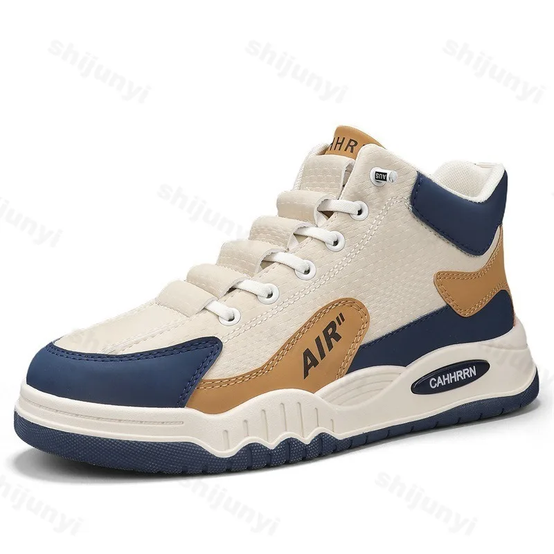 الرجال أحذية عالية الجودة 2025 الخريف الشتاء جديد خمر منصة عدم الانزلاق أحذية رياضية الارتفاع زيادة الراحة مقاومة للاهتراء حذاء كاجوال #6