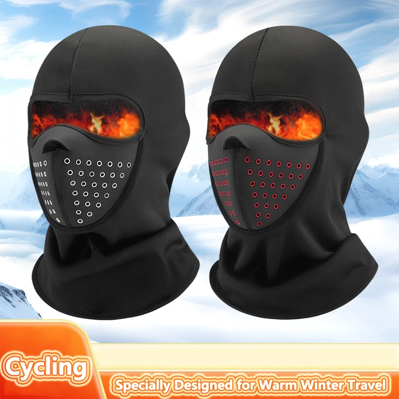 

Outdoors Men's Hat Winter Women Motorcycle Mask Warm Cycling Helmet Liner Caps Windproof Breathable Washable Equipment