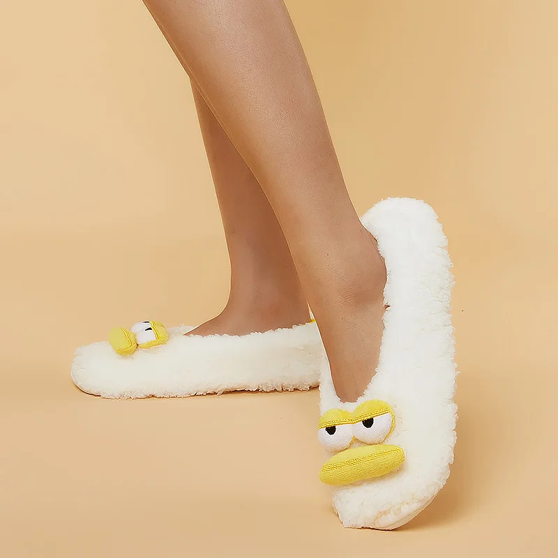 Duck Cute Slippers for women indoor Fuzzy Slippers Winter Slipper Warm Slippers For Women Fluffy Slippers Women House Slippers