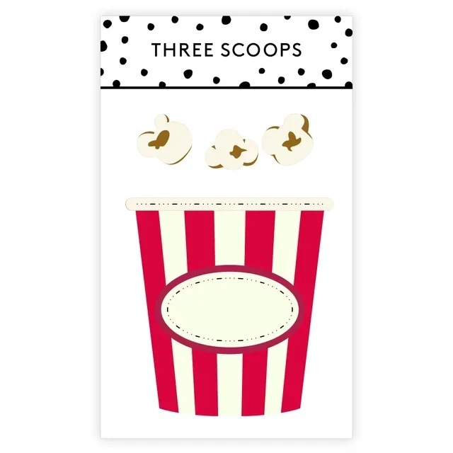 Popped Corn Is Served in Its Own Dedicated Bucket Cutting Die Scrapbook Diary Decoration Stencil Embossing Template DIY Greeting