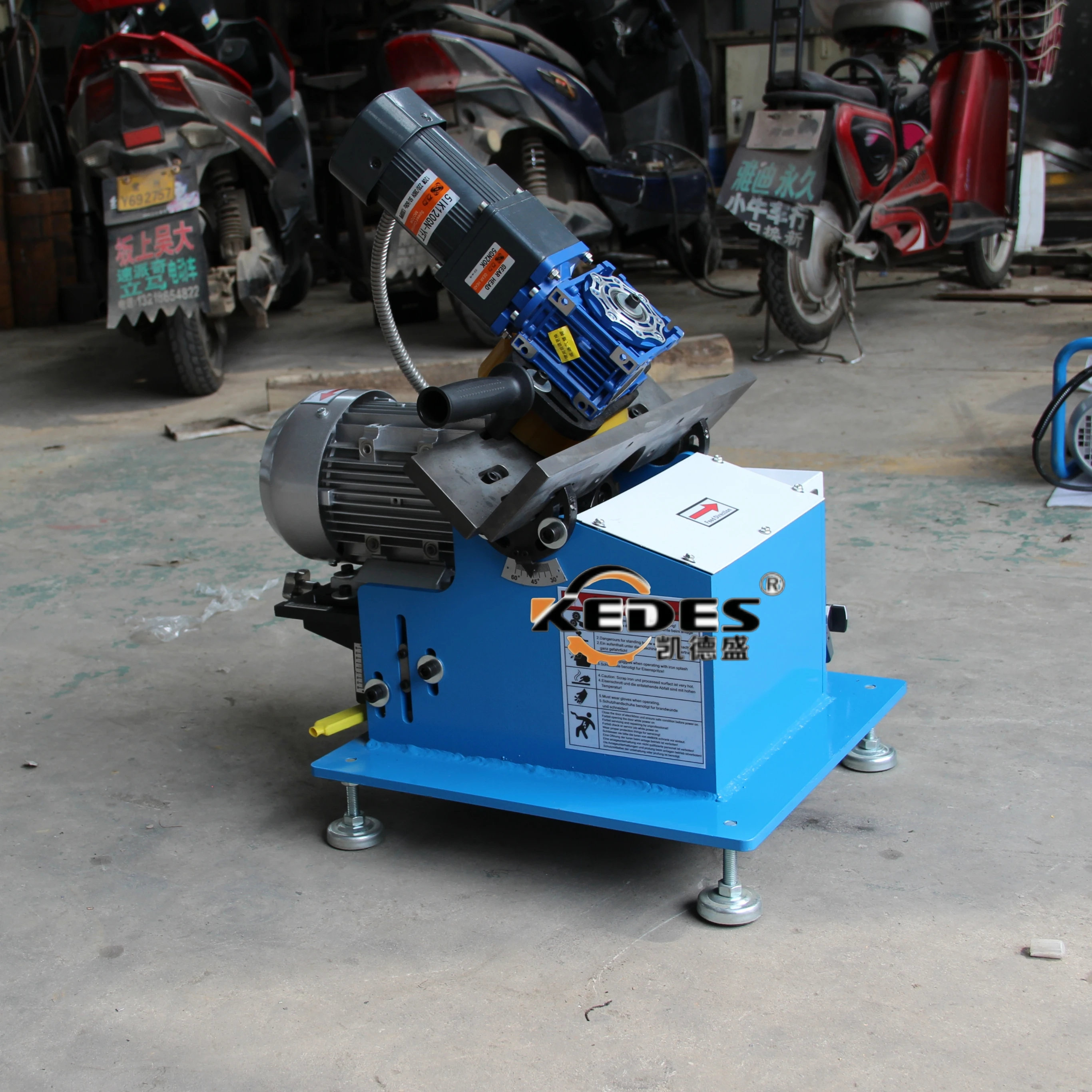 DZ-10 Automatic Electric Plate Bevling Machine Stainless Steel Chamfering Machine High Efficiency 380V 2.5kW 2-40mm