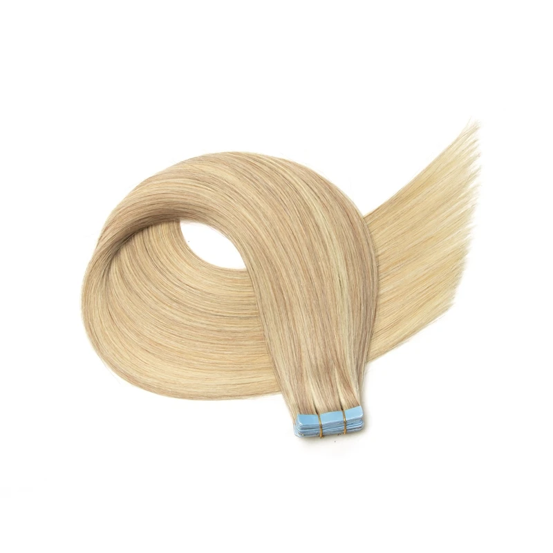 

Highlight Human Hair Tape In Hair Extensions Machine Made Remy Extensions Full Head 22 inch Thick Ends 50G/Pack Tape On Hair