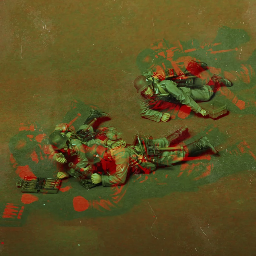 

1/35 Resin Model Figure Kits GK , Three People，Military Theme，Unassembled And Unpainted，113RFJ