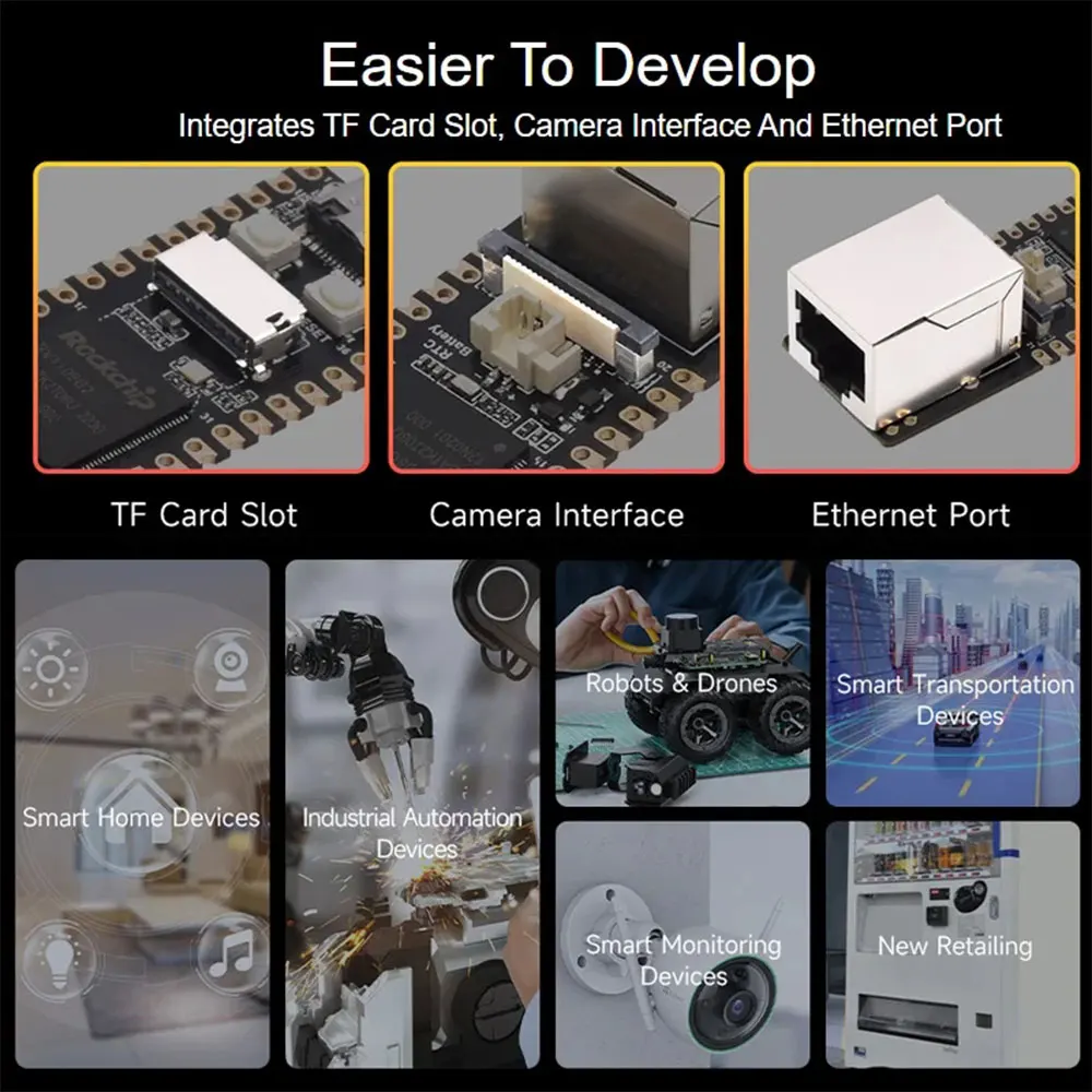 Imagem -05 - Luckfox Pico Pro Max Linux Raspberry pi Pico Rockchip ai Board Arm Cortex-a7 Risc-v Melhor Que Raspberry pi Pico